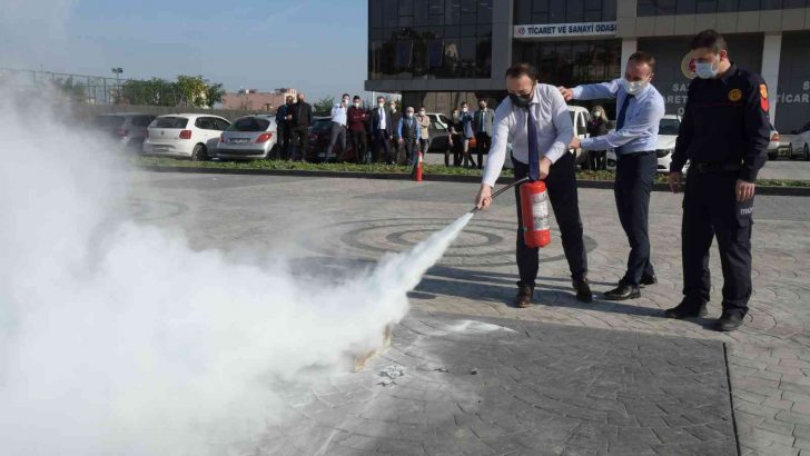 Samsun TSO personeline ‘yangın’ eğitimi