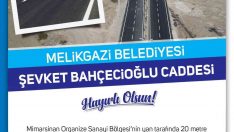 Şevket Bahçecioğlu Caddesi açılıyor