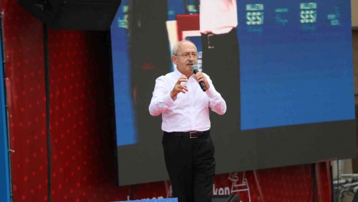 CHP Lideri Kılıçdaroğlu’nun Mersin Mitingi